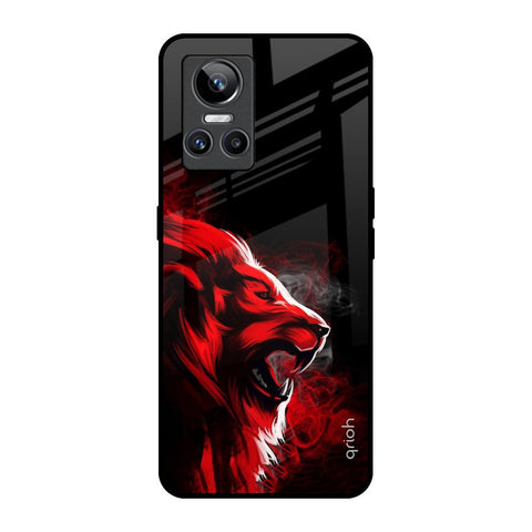 Red Angry Lion Glossy Case for Realme GT Neo 3