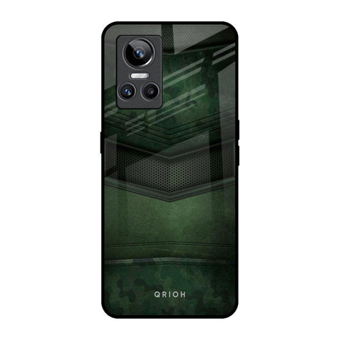 Green Leather Glossy Case for Realme GT Neo 3