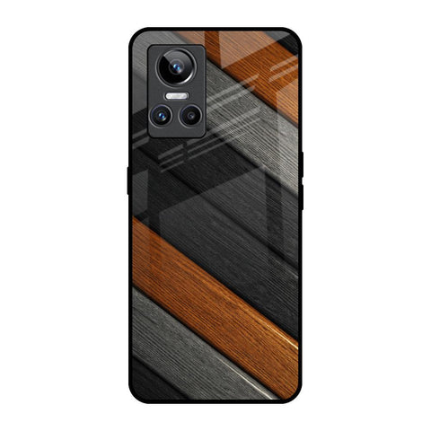 Tri Color Wood Glossy Case for Realme GT Neo 3