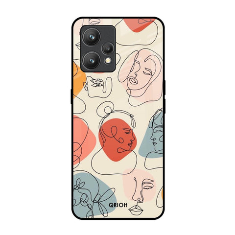 Abstract Faces Glossy Case for Realme 9