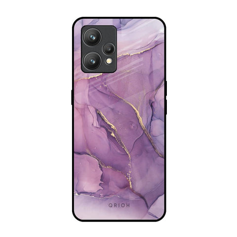 Purple Gold Marble Glossy Case for Realme 9