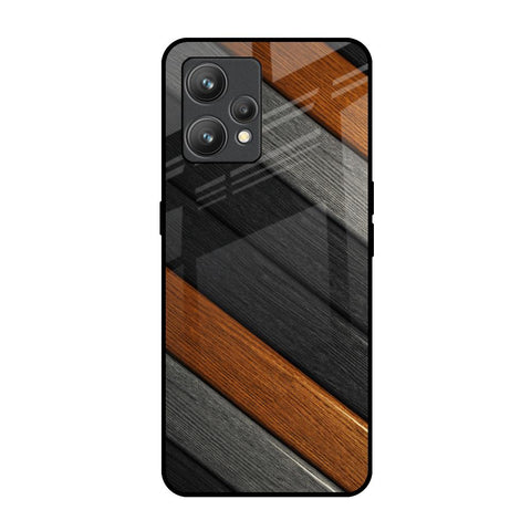Tri Color Wood Glossy Case for Realme 9