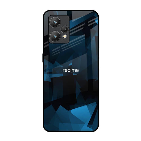 Polygonal Blue Box Glossy Case For Realme 9