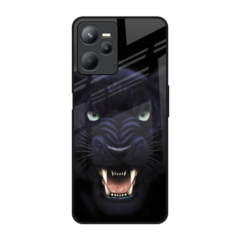 Angry Black Leopard Glossy Case for Realme C35