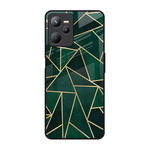 Abstract Green Glossy Case For Realme C35