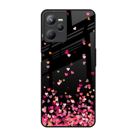 Heart Rain Fall Glossy Case For Realme C35