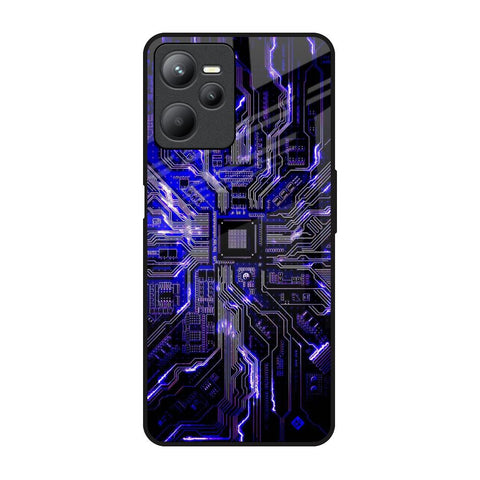 Techno Color Pattern Glossy Case For Realme C35