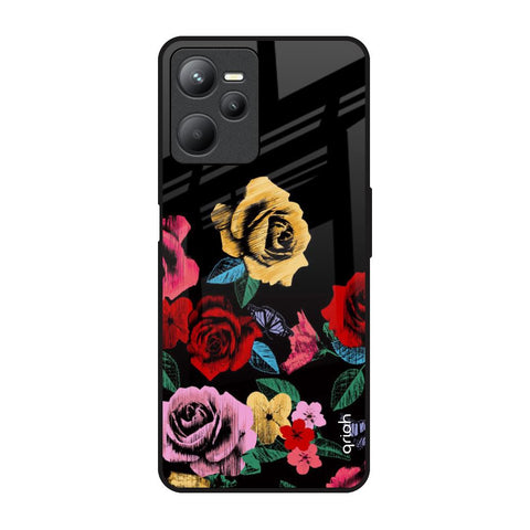 Floral Decorative Glossy Case For Realme C35