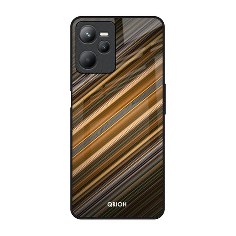 Diagonal Slash Pattern Glossy Case for Realme C35