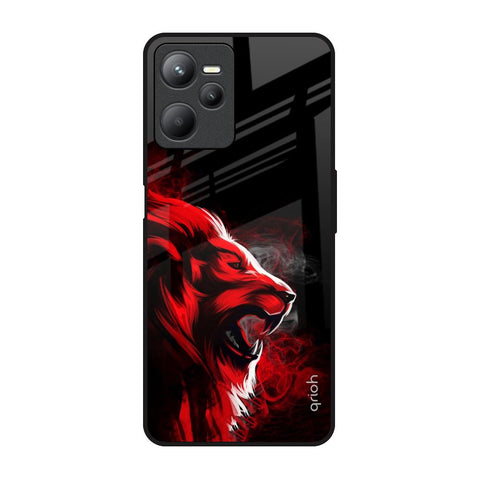 Red Angry Lion Glossy Case for Realme C35