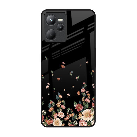 Floating Floral Print Glossy Case for Realme C35