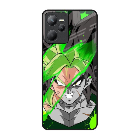 Anime Green Splash Glossy Case for Realme C35