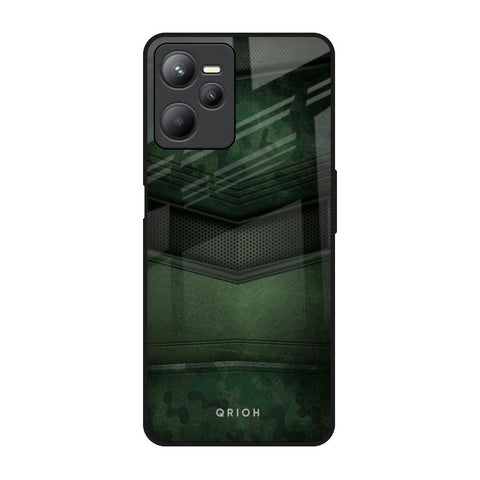 Green Leather Glossy Case for Realme C35