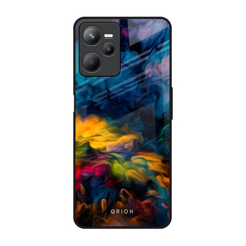 Multicolor Oil Painting Glossy Case for Realme C35