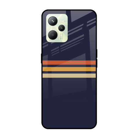 Tricolor Stripes Glossy Case For Realme C35