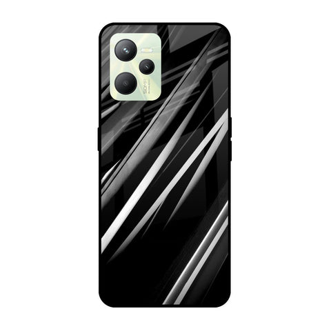 Black & Grey Gradient Glossy Case For Realme C35