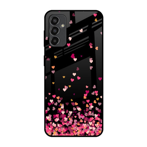 Heart Rain Fall Glossy Case For Samsung Galaxy F13