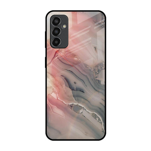 Pink And Grey Marble Glossy Case For Samsung Galaxy F13