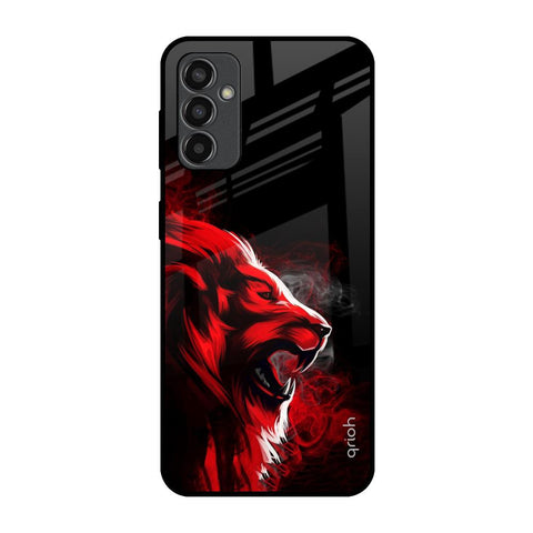 Red Angry Lion Glossy Case for Samsung Galaxy F13
