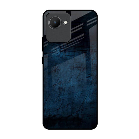 Dark Blue Grunge Glossy Case for Realme C30