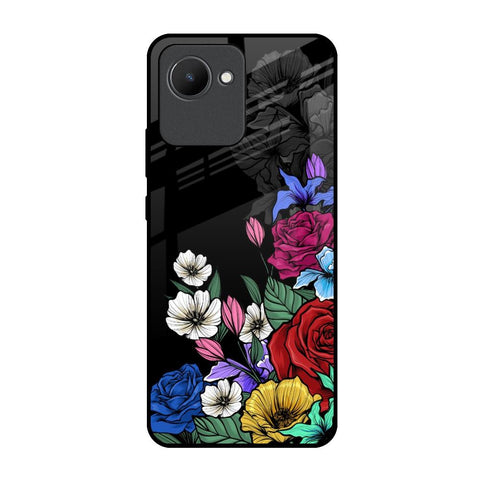 Rose Flower Bunch Art Glossy Case for Realme C30