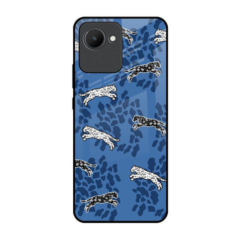 Blue Cheetah Glossy Case for Realme C30