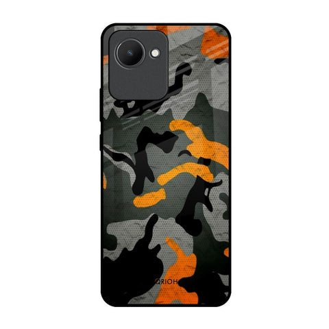 Camouflage Orange Glossy Case For Realme C30