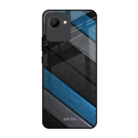 Multicolor Wooden Effect Glossy Case for Realme C30
