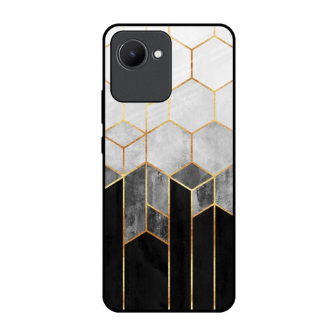 Tricolor Pattern Glossy Case for Realme C30