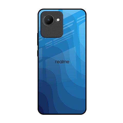 Blue Wave Abstract Glossy Case for Realme C30