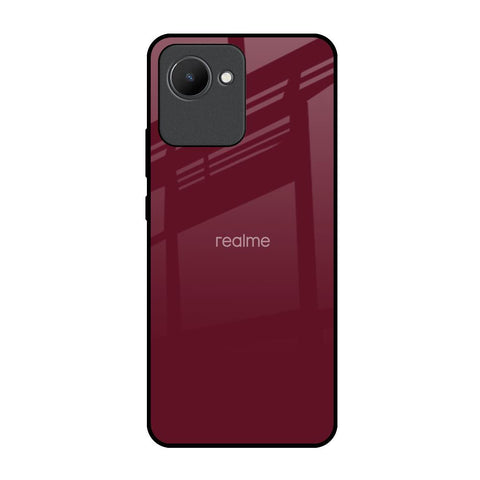 Classic Burgundy Glossy Case for Realme C30
