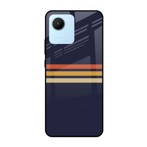Tricolor Stripes Glossy Case For Realme C30