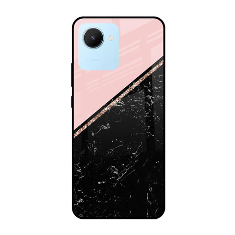 Marble Texture Pink Glossy Case For Realme C30
