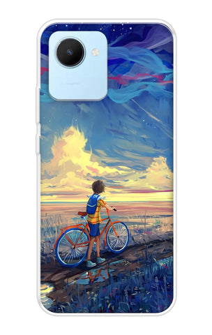 Riding Bicycle to Dreamland Soft Cover for Realme C30