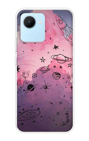 Space Doodles Art Soft Cover For Realme C30