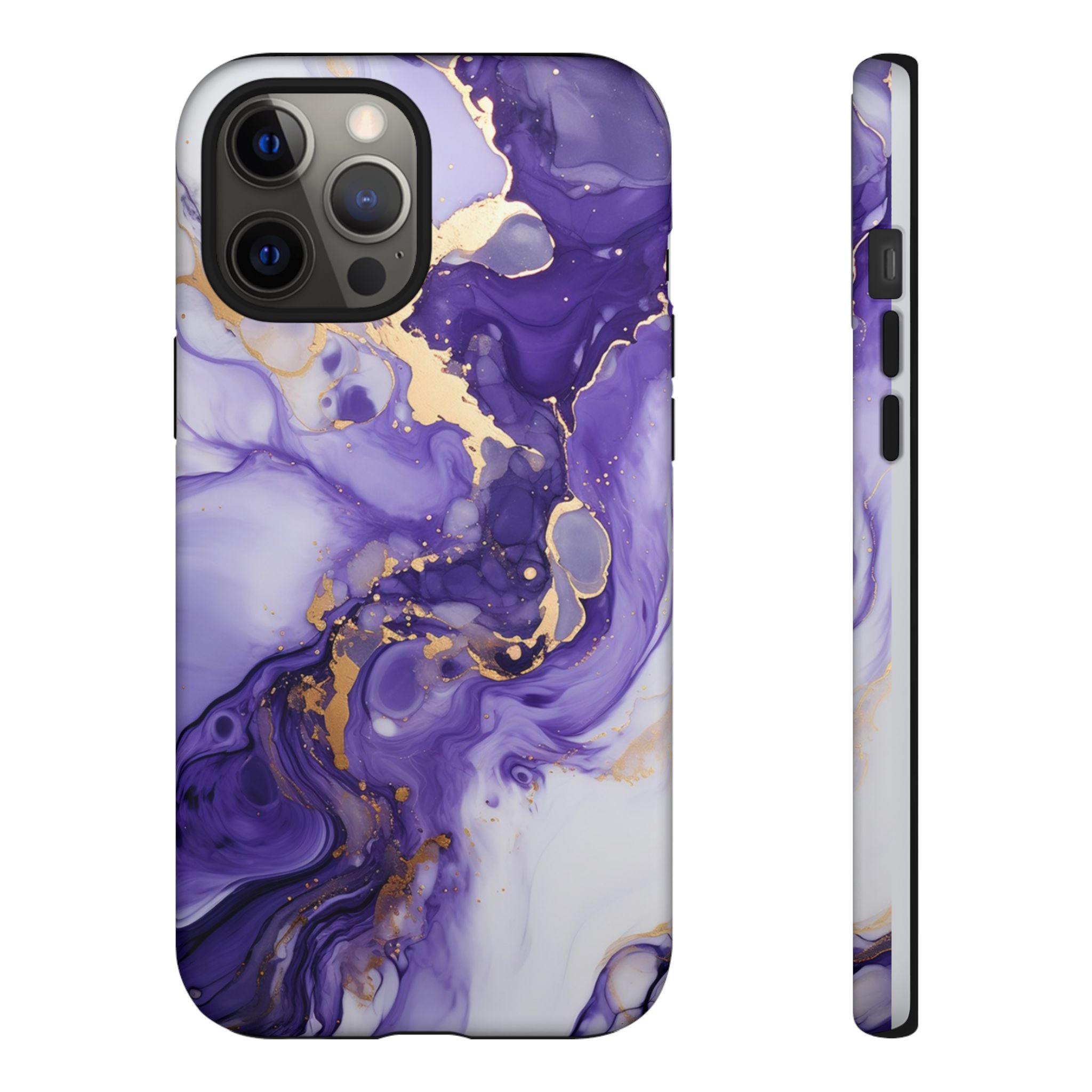 Violet Flow Premium Tough Shining Phone Case (Double Layer) Available For All iPhone Models