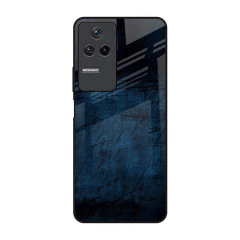 Dark Blue Grunge Glossy Case for Poco F4 5G