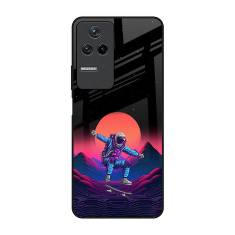 Retro Astronaut Glossy Case for Poco F4 5G