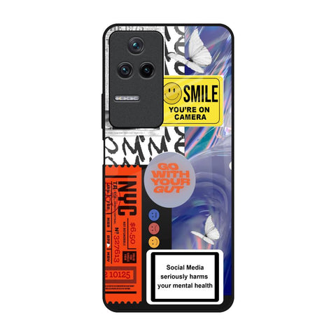 Smile for Camera Glossy Case for Poco F4 5G