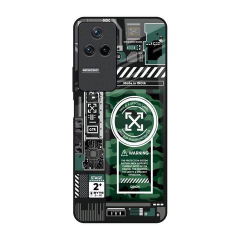 Green Camo Circuit Glossy Case for Poco F4 5G
