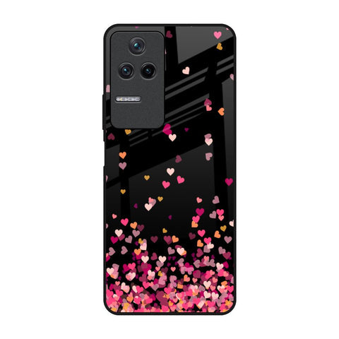 Heart Rain Fall Glossy Case For Poco F4 5G