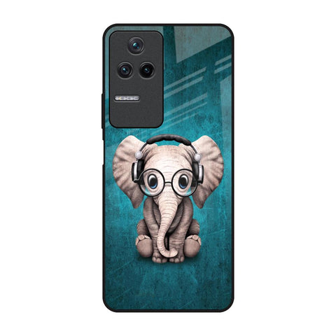 Adorable Baby Elephant Glossy Case For Poco F4 5G