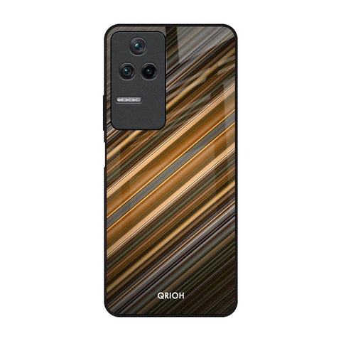 Diagonal Slash Pattern Glossy Case for Poco F4 5G
