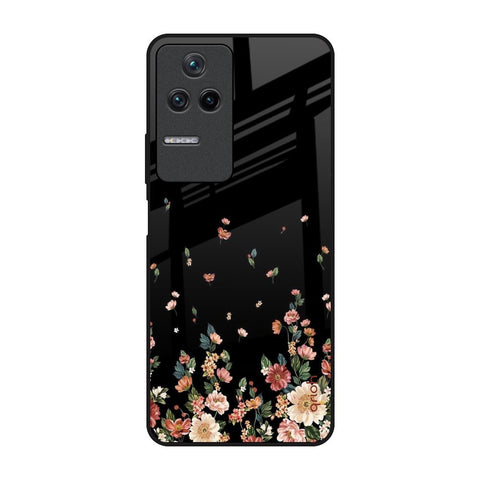 Floating Floral Print Glossy Case for Poco F4 5G