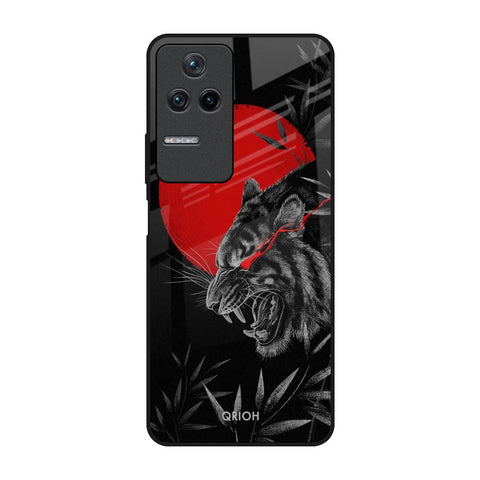 Red Moon Tiger Glossy Case for Poco F4 5G