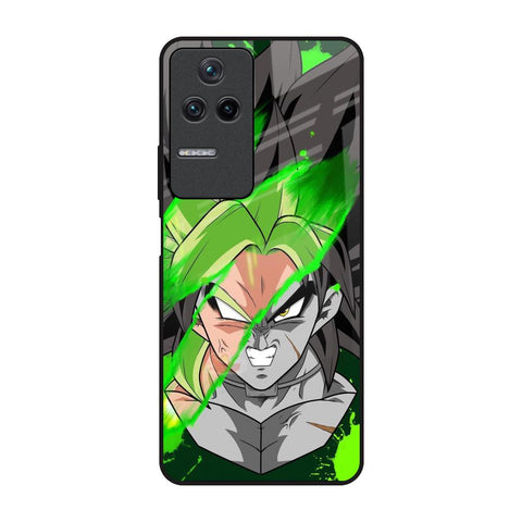 Anime Green Splash Glossy Case for Poco F4 5G