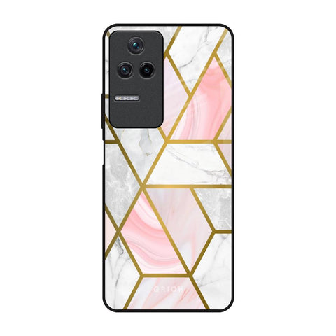 Geometrical Marble Glossy Case for Poco F4 5G
