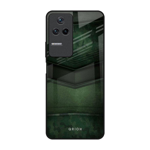Green Leather Glossy Case for Poco F4 5G
