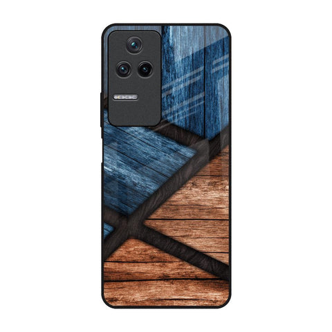 Wooden Tiles Glossy Case for Poco F4 5G