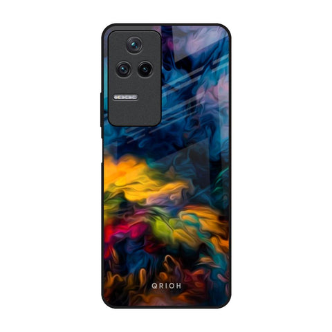 Multicolor Oil Painting Glossy Case for Poco F4 5G
